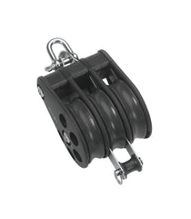 Barton Triple Pulley Block with Reverse Shackle & Becket, Size 6
