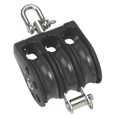 Barton Triple Pulley Block with Swivel & Becket, Series 2