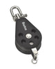 Image of Barton Single Pulley Block with Swivel Shackle & Becket, Size 3