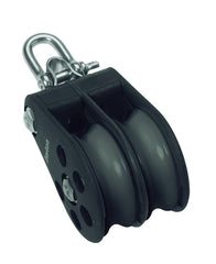 Barton Double Pulley Block with Reverse Shackle, Size 6