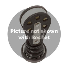Barton Stand Up Pulley Block with Becket, Size 3