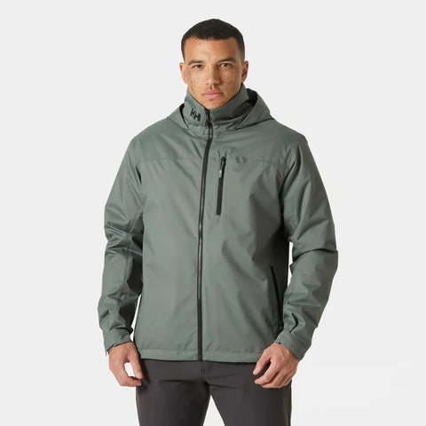 Helly Hansen Men’s Crew Hooded Midlayer Sailing Jacket 2.0 Grey