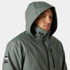 Image of Helly Hansen Men’s Crew Hooded Midlayer Sailing Jacket 2.0 Grey