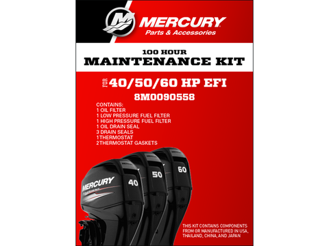 Mercury Mariner 40hp-60hp EFI 100hr Outboard Service Kit