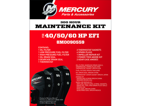 Mercury Mariner 40hp-60hp EFI 300hr Outboard Service Kit