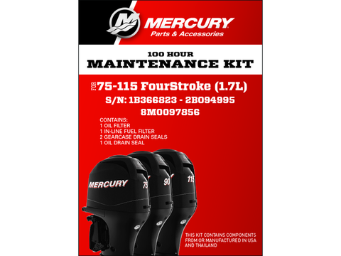 Mercury Mariner 75hp-115hp EFI 100hr Outboard Service Kit