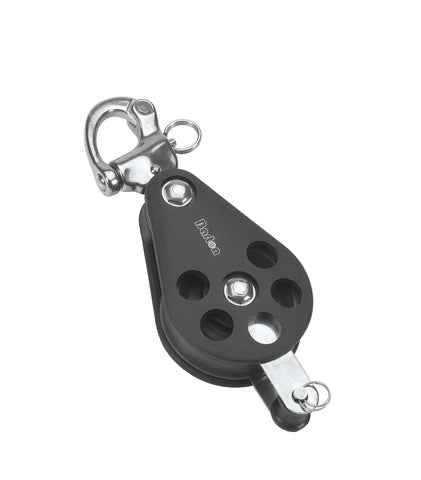 Barton Single Pulley Block with Snap Shackle with Becket, Size 6