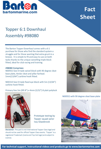 Topper 6:1 Downhaul Assembly
