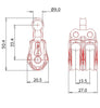 Image of Barton Double Block with Fixed Eye, Series 0 - whitstable-marine