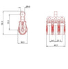 Image of Barton Triple Block with Fixed Eye, Series 0