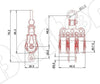 Image of Barton Triple Block with Swivel & Becket, Series 0