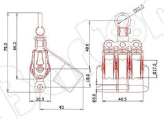 Barton Triple Block with Swivel and Cam Cleat, Series 0