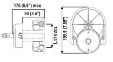 Ultrafex T85 Rotary Boat Steering Helm