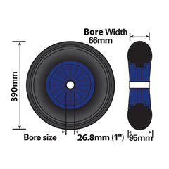 Launching Trolley Wheel, Pneumatic