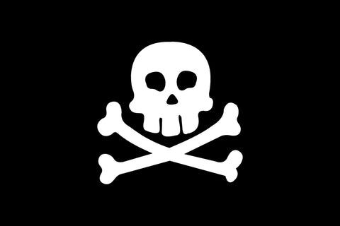 Pirate Flag - Jolly Roger Courtesy Flag