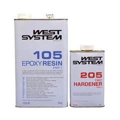 West System Epoxy Packs with 105 Epoxy Resin & 205 Fast Hardener