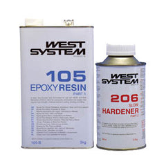 West System Epoxy Packs with 105 Epoxy Resin & 206 Slow Hardener