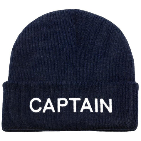 Embroidered Nautical Knitted Beanie Hats