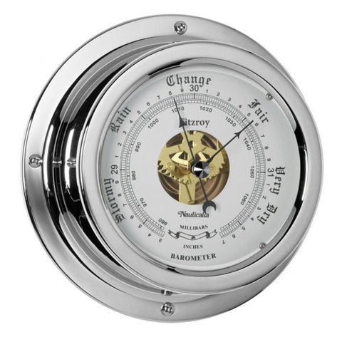 Nauticalia Chrome Fitzroy Barometer
