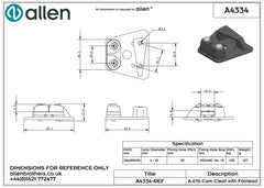 Allen Cleat base & Fairlead with A.676 Cam Cleat