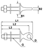 Image of Stainless Steel Collared Deck Eye