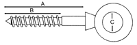 Stainless Steel Wood Lag Screw Eye Bolt