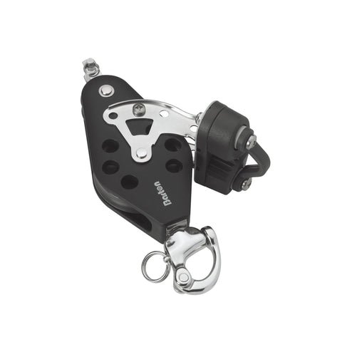 Barton Fiddle Block with Snap Shackle, Becket & Cam Cleat, Size 2