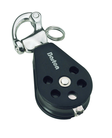 Barton Single Pulley Block with Snap Shackle, Size 3