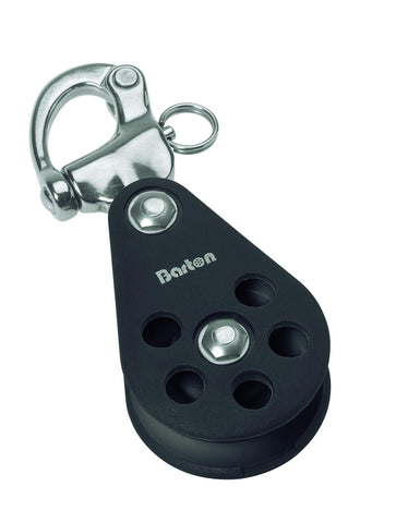 Barton Single Pulley Block with Snap Shackle, Size 6