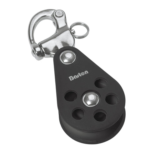 Barton Single Pulley Block with Snap Shackle, Size 5