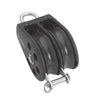 Image of Barton Double Pulley Block with Fixed Eye & Becket, Size 5