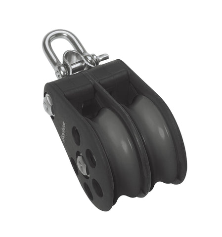 Barton Double Pulley Block with Reverse Shackle, Size 5