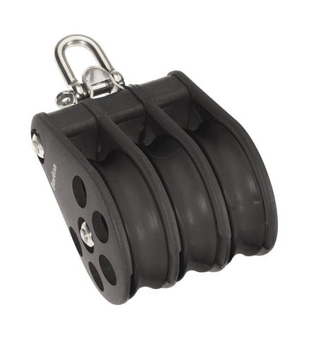 Barton Triple Pulley Block with Reverse Shackle, Size 5