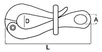Stainless Steel Pelican Hook & Ring