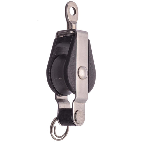 RWO 19mm Block: Single with Swivel & Becket