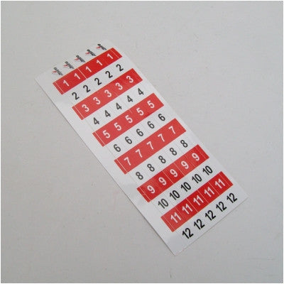 RWO Adjuster Strip Sticker - Calibration Sticker - whitstable-marine
