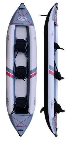 Seago Toronto 3 Person Inflatable Kayak Complete Kit
