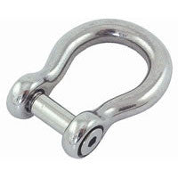 Stainless Steel Flush Head Bow Shackle with Allen Key Pin & Forged Pin