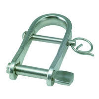 Stainless Steel Strip Shackle with Key Pin & Removable Bar.