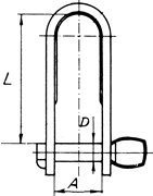 Stainless Steel Strip Shackles with Key Pin