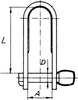 Image of Stainless Steel Strip Shackles with Key Pin