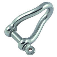 Stainless Steel  Round Twisted Shackle with Forged Pin