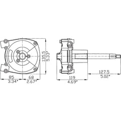 Ultrafex T71FC Fast Connect Rotary Boat Steering Helm