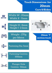 Barton Fairlead Slide for 20mm 'T' track