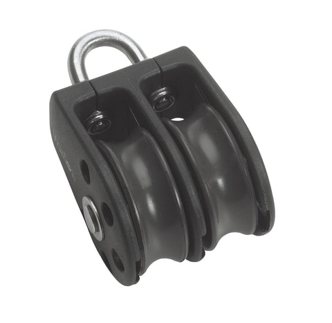Barton Double Pulley Block with Fixed Eye, Series 1 - whitstable-marine