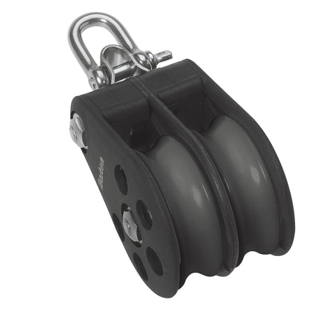 Barton Double Pulley Block with Reverse Shackle, Size 7