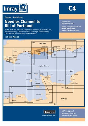 Imray C4 Needles to Bill of Portland - whitstable-marine