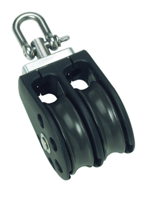 Barton Double Pulley Block with Swivel, Size 3