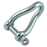 Stainless Steel Round Twisted Shackle with Forged Pin