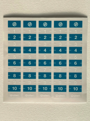 Allen Calibration Sticker - Small